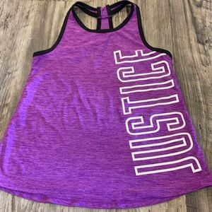 Justice active girls  tank top